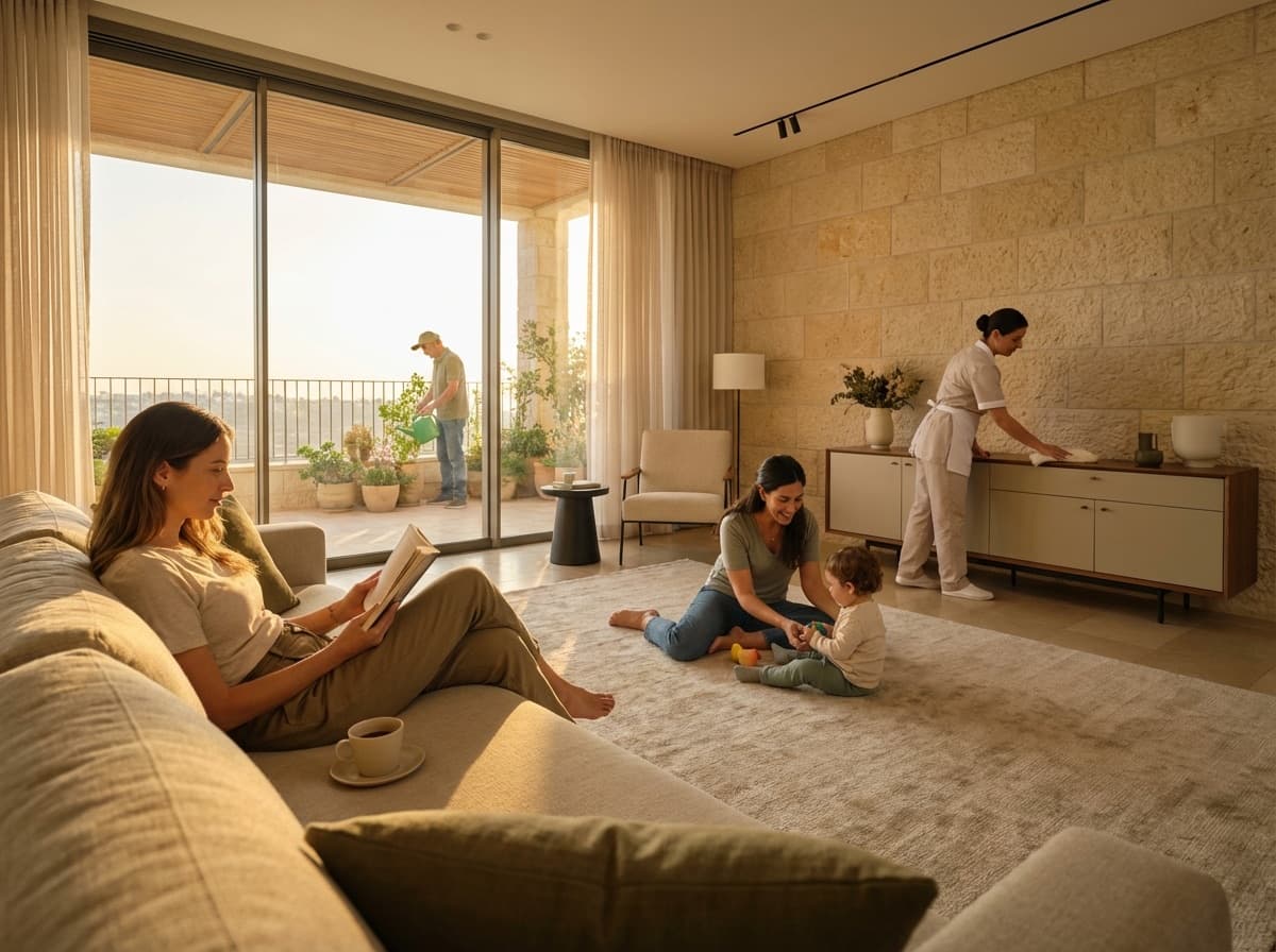 Nanny reading to a child