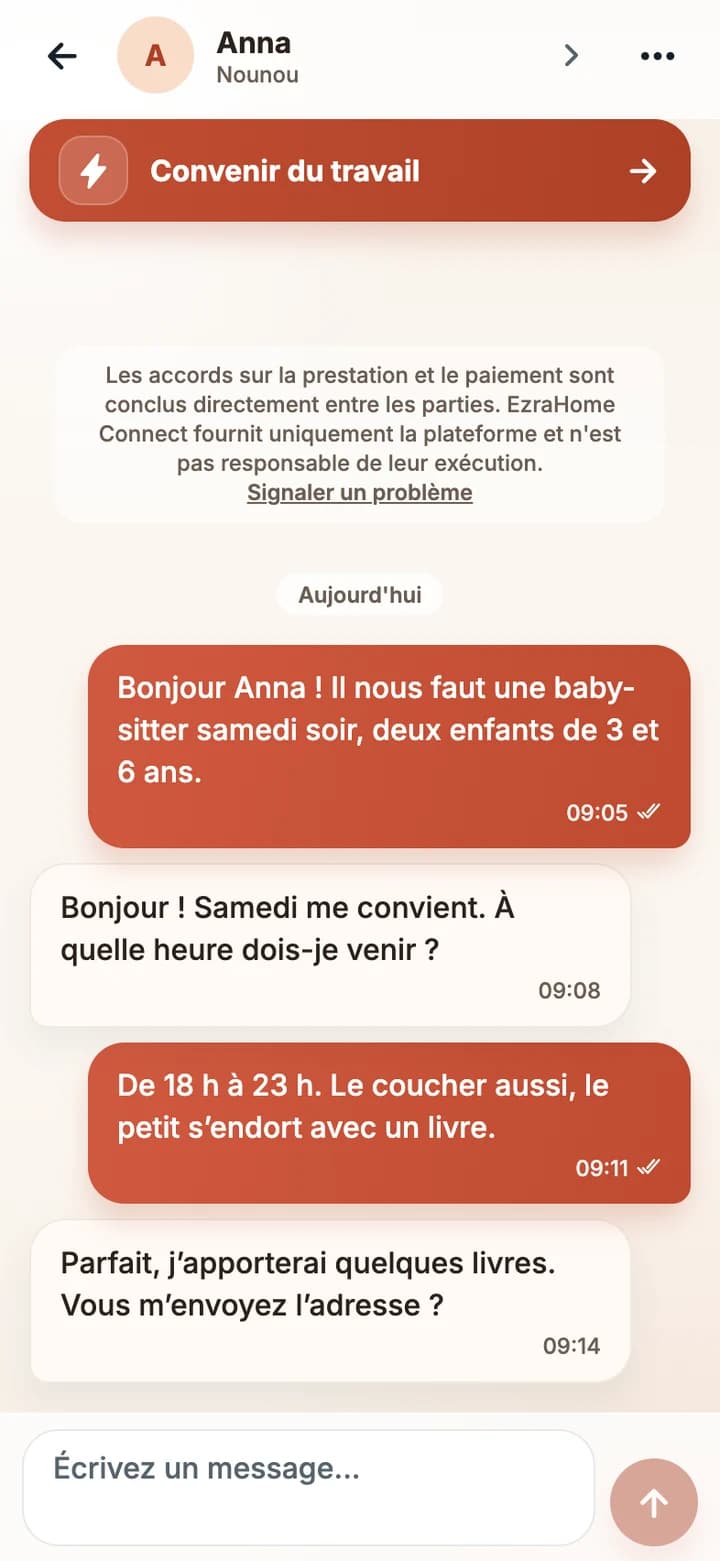 Des échanges sans partager de numéro