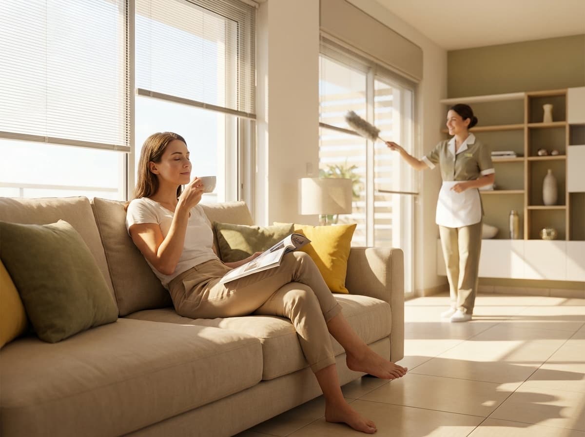 Cleaning in progress